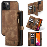 iPhone 12 Pro Max Case CASEME Detachable Brown