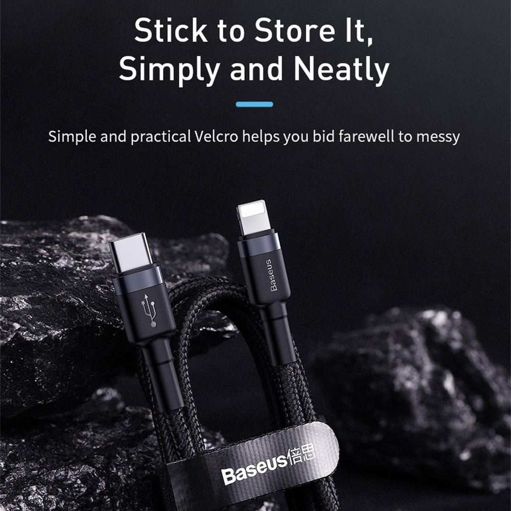 USB C to Lightning Cable 1M BASEUS Cafule Series PD 18W