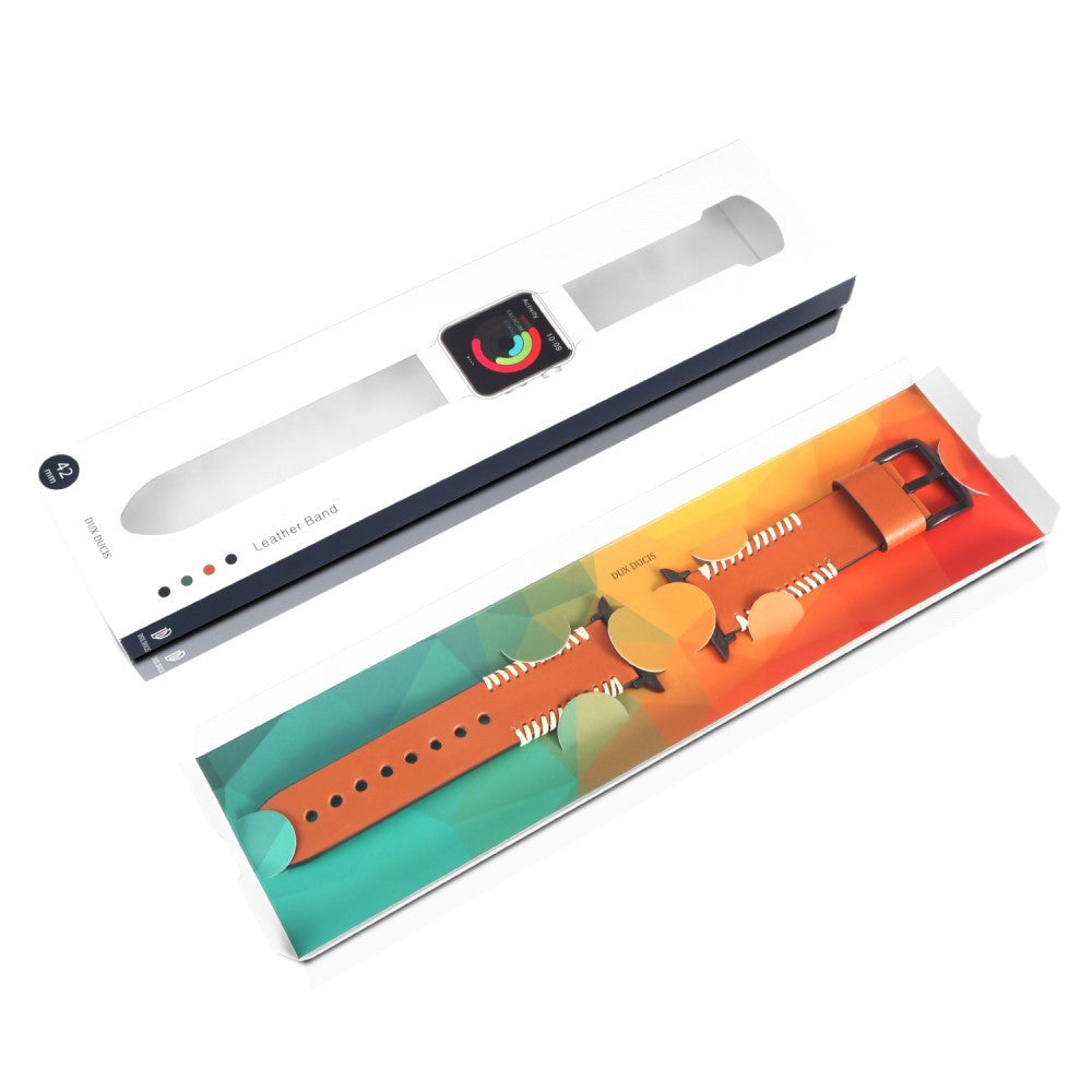 Genuine Leather Apple Watch 41mm / 40mm / 38mm Strap - Brown