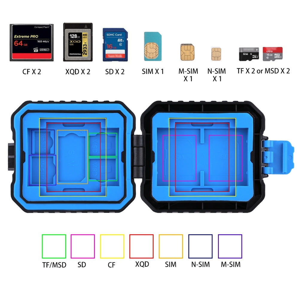 Memory Card Case Secure Box Store 11 Cards