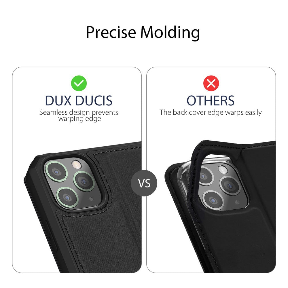 iPhone 11 Pro Max Case Made With PU Leather + TPU - Black