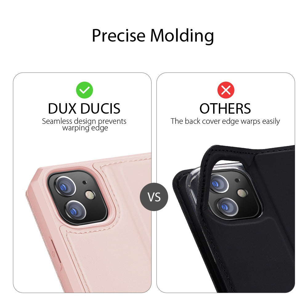 DUX DUCIS Skin X Series iPhone 12 Mini Wallet Case - Pink