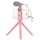 Tripod Mount with Phone Clamp for Smartphones - Pink