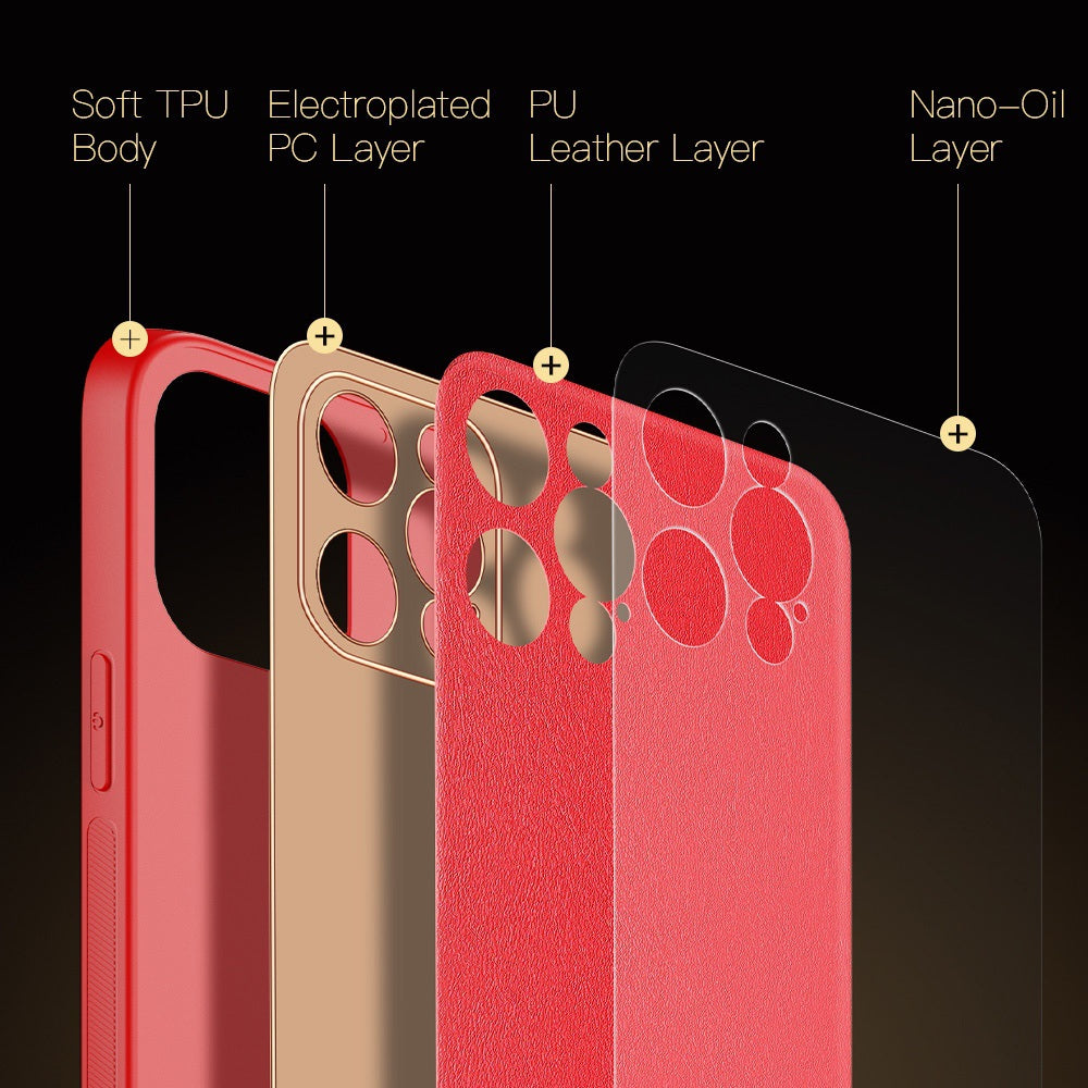 iPhone 12 Pro Case Dux Ducis Yolo Series Made With PC + TPU - Red