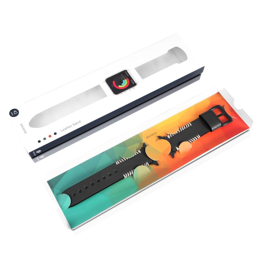 Genuine Leather Strap for Apple Watch 41mm / 40mm / 38mm - Black