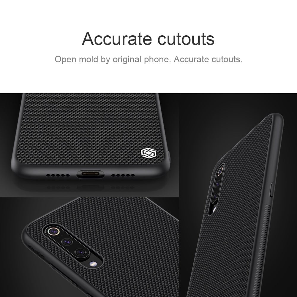 Xiaomi Mi 9 Case NILLKIN 3D Textured Nylon Fiber - Red