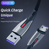 JOYROOM 5A Quick Charge Strong Micro USB Cable 1M Long Black