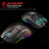 Gaming Mouse Wired 6 Keys RGB Lighting Programmable