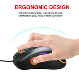 Gaming Mouse Wired 6 Keys RGB Lighting Programmable