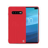 Samsung Galaxy S10 Plus Case NILLKIN 3D Textured - Red