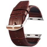 Genuine Leather Strap for Apple Watch 44mm/42mm - Coffee