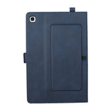 PU Leather Pen Slot Samsung Tab S5e Case - Blue