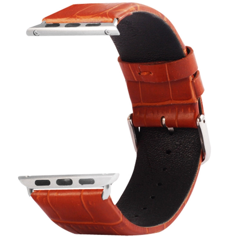 Genuine Leather Strap for Apple Watch 49mm/45mm/44mm/42mm - Brown