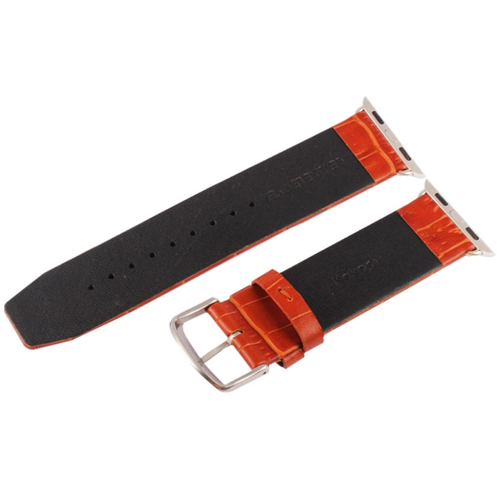 Genuine Leather Strap for Apple Watch 49mm/45mm/44mm/42mm - Brown
