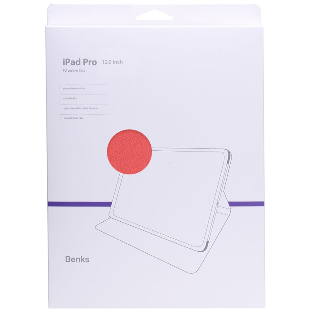iPad Pro 12.9 2018 Case Benks Flip PU Leather - Red