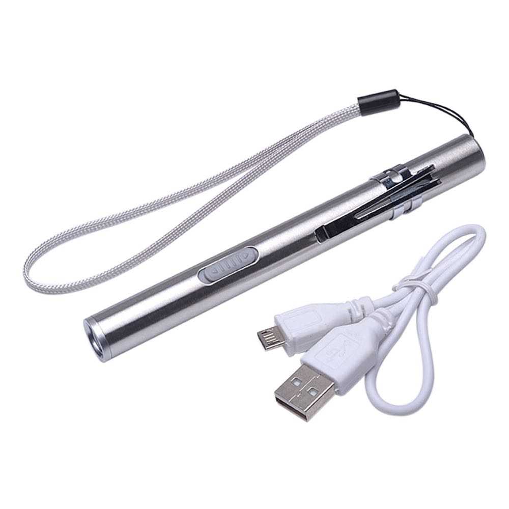 Pen Design Rechargeable Powerful Mini LED Lamp Flashlight