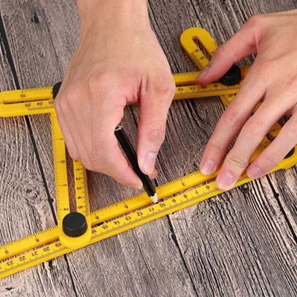 Four-sided Angle Measuring Ruler