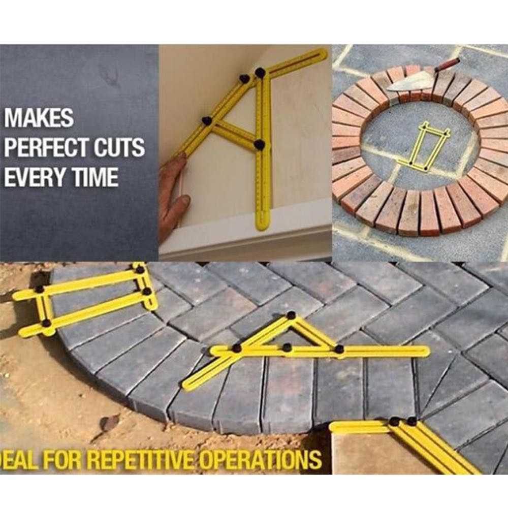 Four-sided Angle Measuring Ruler