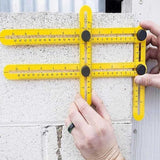 Four-sided Angle Measuring Ruler