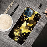 Gold Butterflies Design Soft TPU iPhone 12/iPhone 12 Pro Case