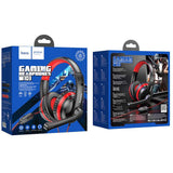 HOCO Gaming Headphones With Mic - Red