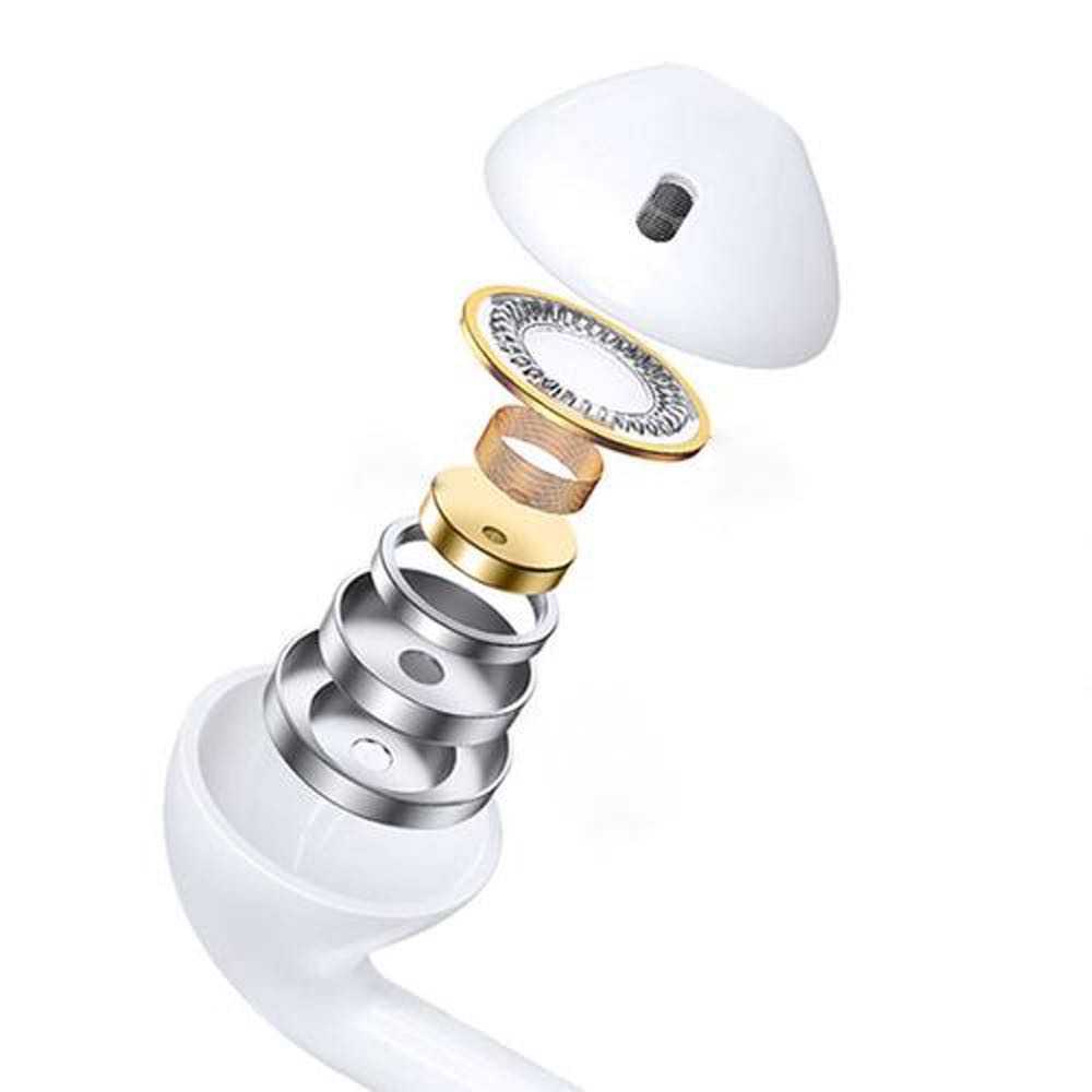 VIPFAN In-ear Stereo Earphones with Mic - White