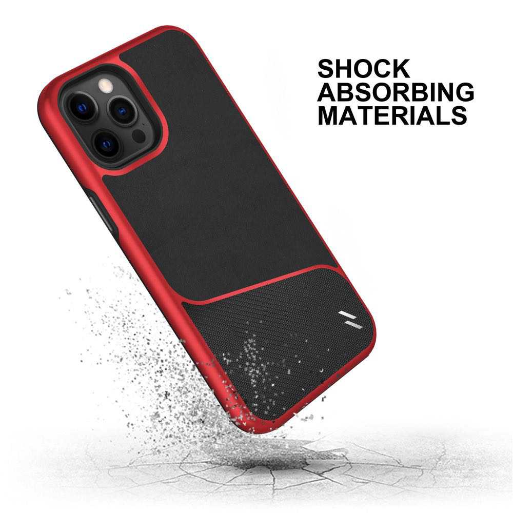 iPhone 12 / iPhone 12 Pro Case ZIZO DIVISION Secure Back - Black