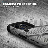 ZIZO BOLT Series iPhone 12, iPhone 12 Pro Case With Tempered Glass - Grey