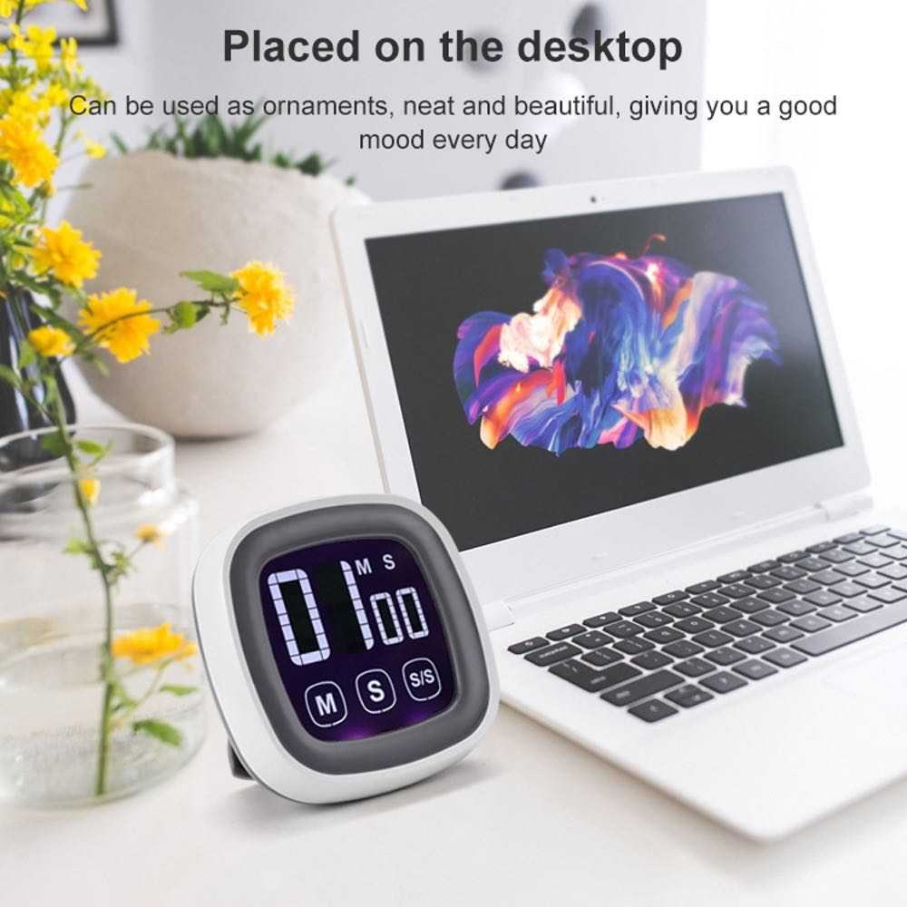 LCD Touch Screen Timer Countdown Kitchen Clock