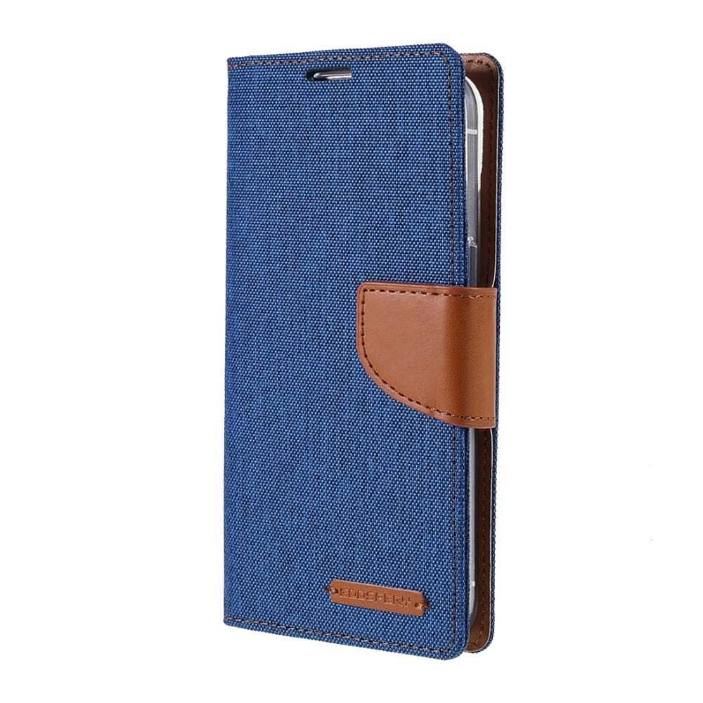 Best Mercury Canvas iPhone 13 Case With 3 Cards Slots - Blue