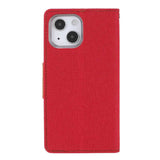 Best Mercury Canvas iPhone 13 Case With 3 Cards Slots - Red