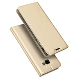Samsung J4 Plus Case Made With PU Leather and TPU - Gold