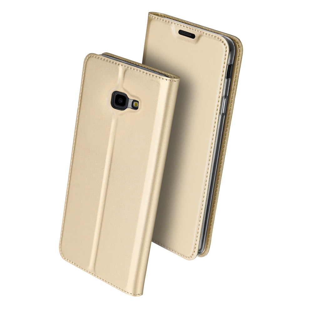 Samsung J4 Plus Case Made With PU Leather and TPU - Gold