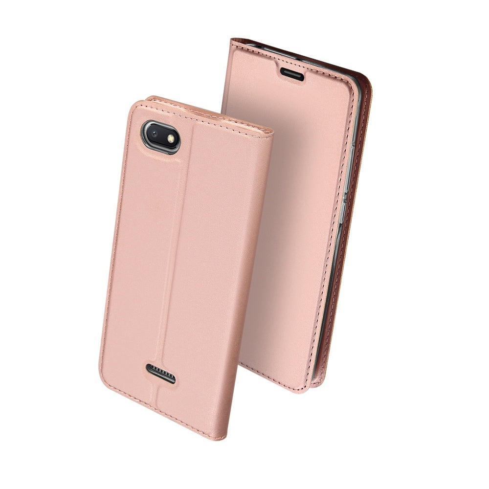 Xiaomi Redmi 6A Case Made With PU Leather and TPU - Rose Gold
