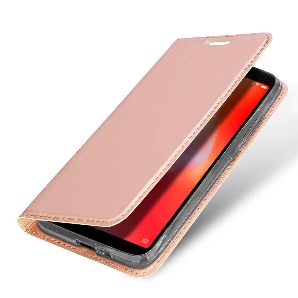Xiaomi Redmi 6A Case Made With PU Leather and TPU - Rose Gold