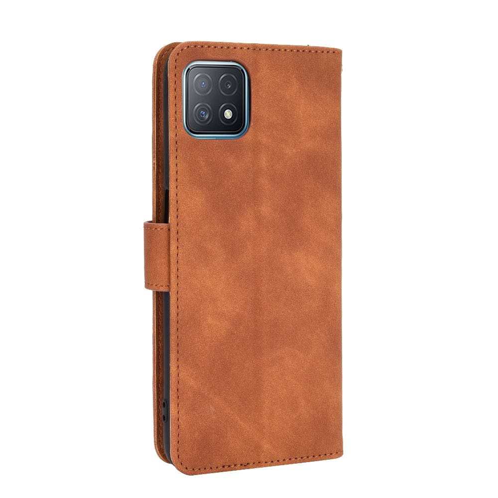 OPPO A72 5G, A73 5G, A53 5G Case PU Leather Flip Wallet - Brown