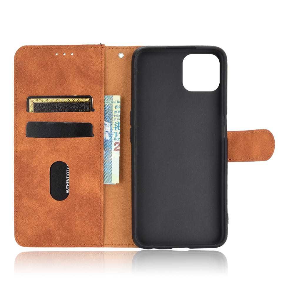 OPPO A72 5G, A73 5G, A53 5G Case PU Leather Flip Wallet - Brown