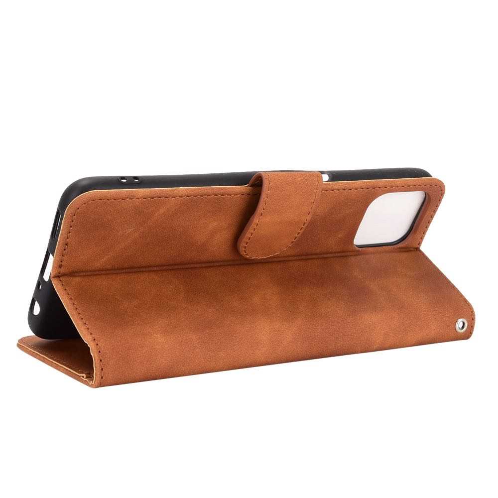 OPPO A72 5G, A73 5G, A53 5G Case PU Leather Flip Wallet - Brown