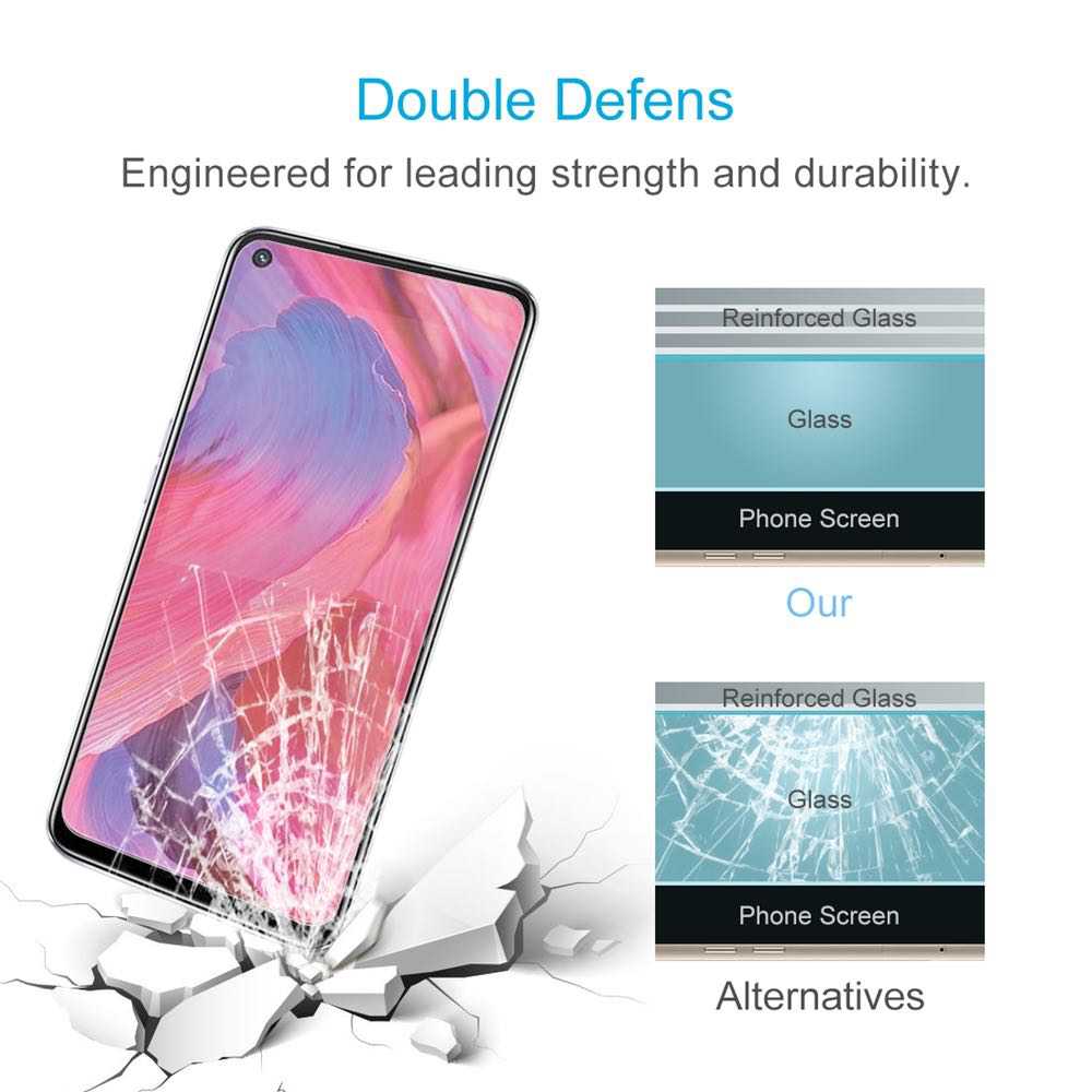 OPPO A74 5G Screen Protector Tempered Glass Case friendly - Clear
