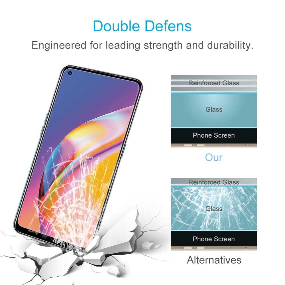OPPO A94 5G Screen Protector Tempered Glass Case Friendly - Clear