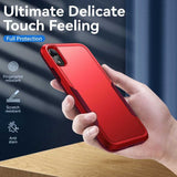 iPhone XR Case Armor Heavy Duty Secure - Red