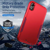 iPhone XR Case Armor Heavy Duty Secure - Red