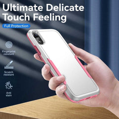 iPhone XR Case Armor Heavy Duty Secure - White Pink