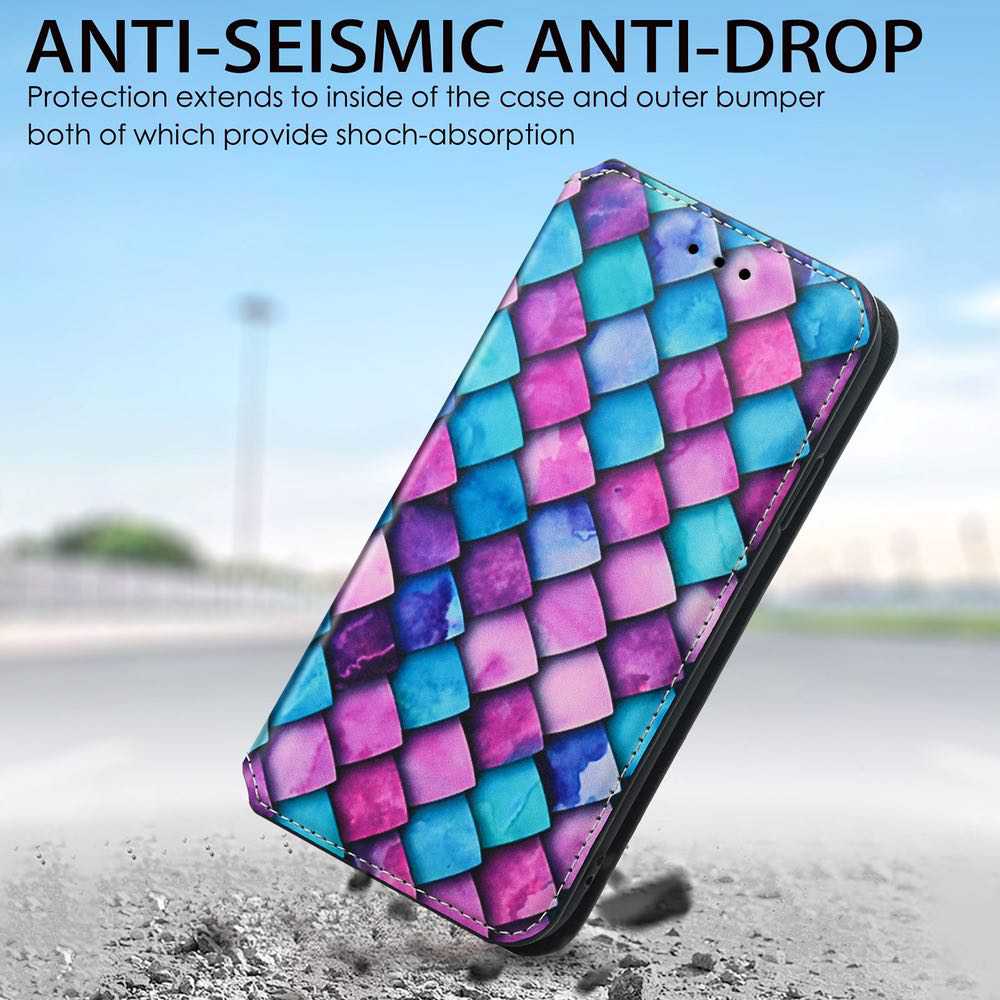 Purple Scales Drawing Magnetic iPhone 12 Pro/iPhone 12 Case
