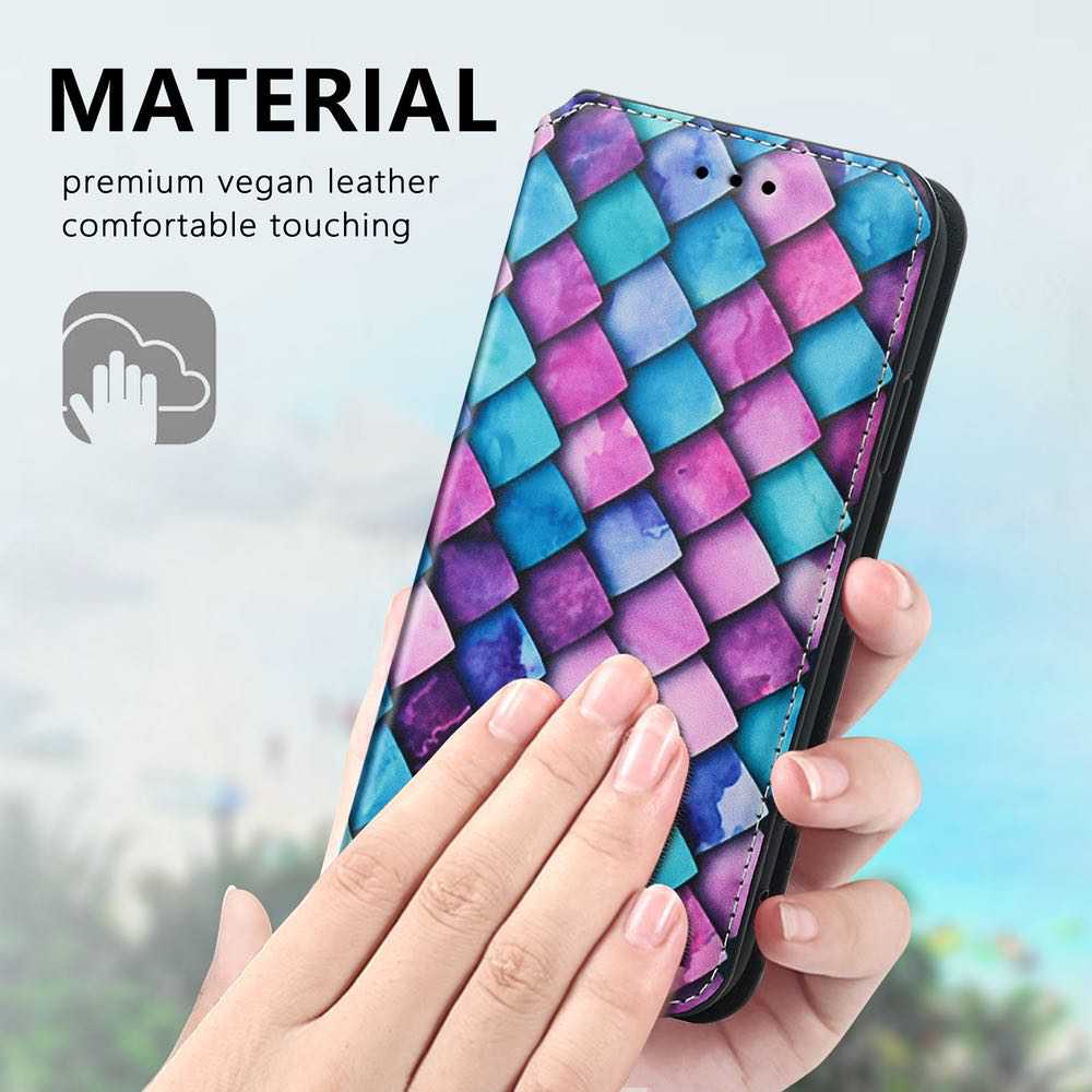 Purple Scales Drawing Magnetic iPhone 12 Pro/iPhone 12 Case