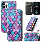 Purple Scales Drawing Magnetic iPhone 12 Pro/iPhone 12 Case