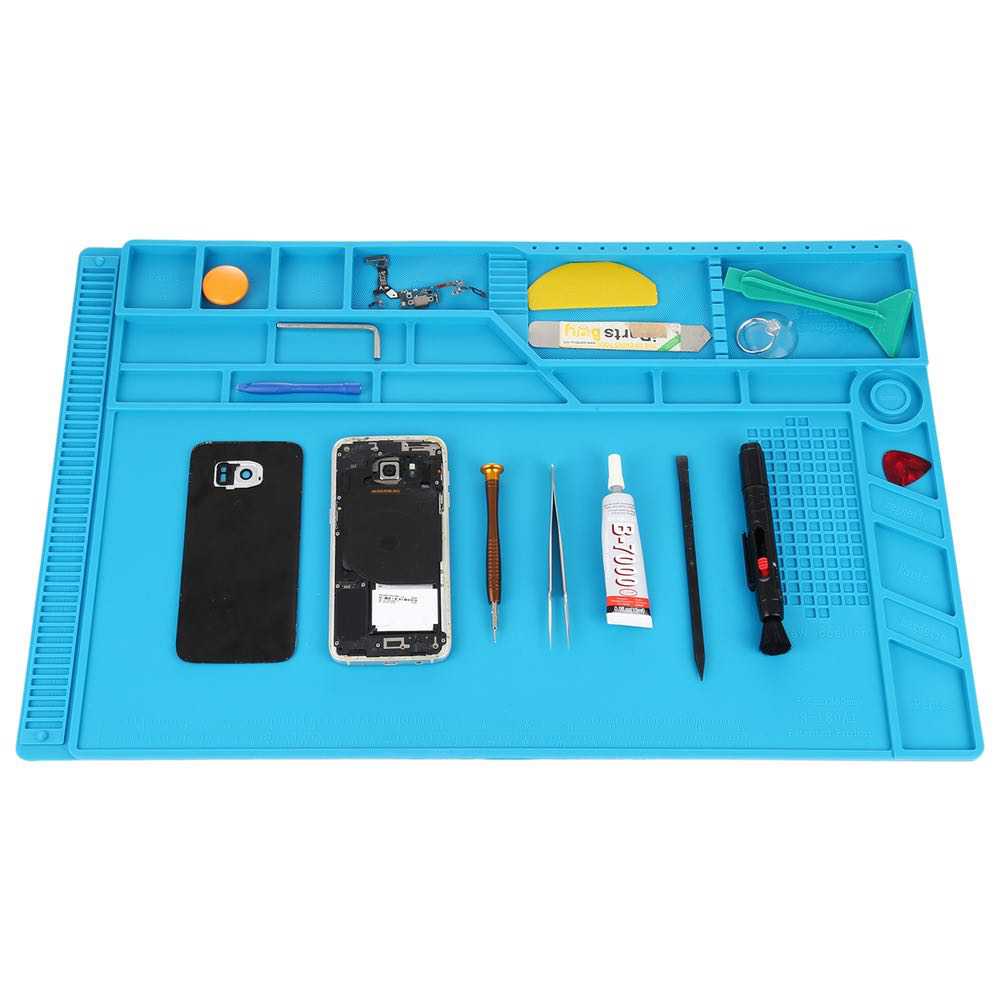 Heat-resistant Silicone Mat for Mobile Phone Tablets Repairing 550mm X 350mm