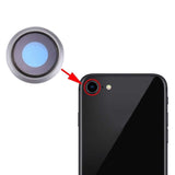 Replacement Rear Camera Lens Ring for iPhone 8 Silver