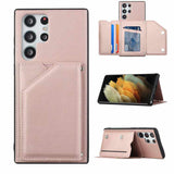 Samsung Galaxy S22 Ultra Case With Card Slots Rose Gold
