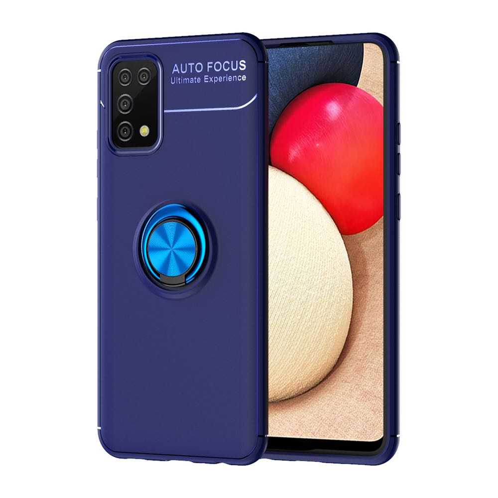 Samsung Galaxy A02s Case Protection With Ring Holder - Blue